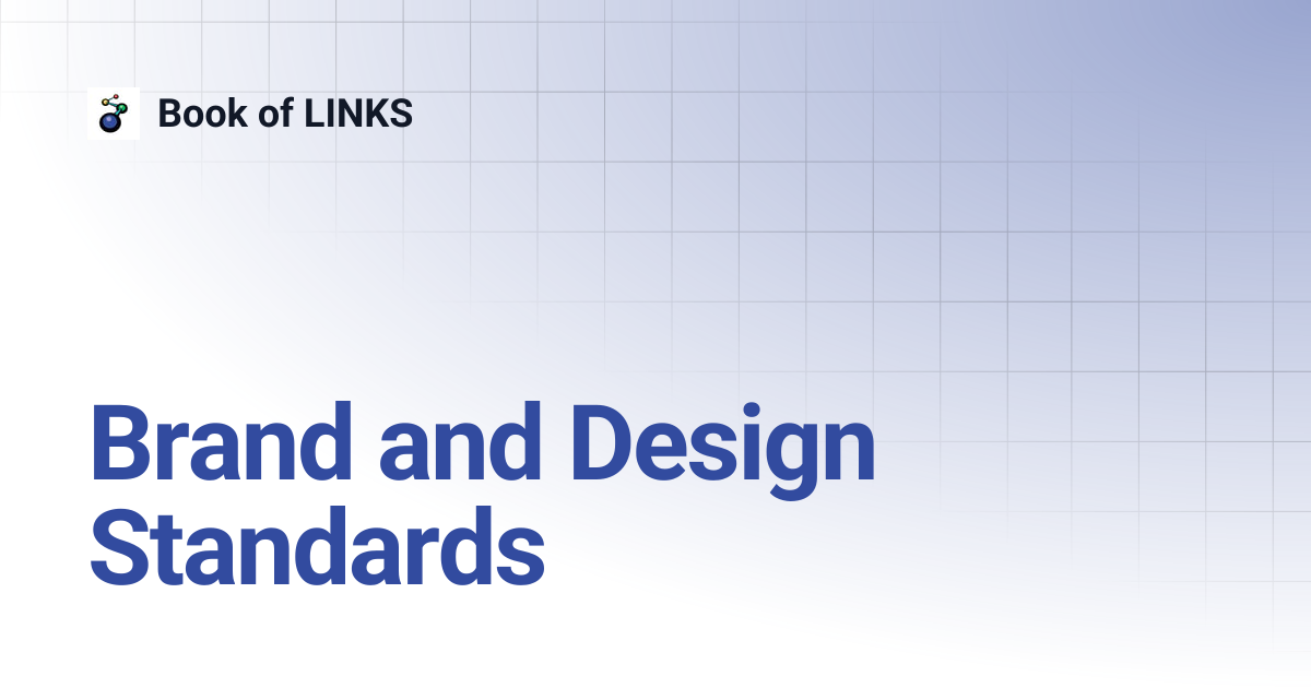 Brand and Design Standards | Book of LINKS